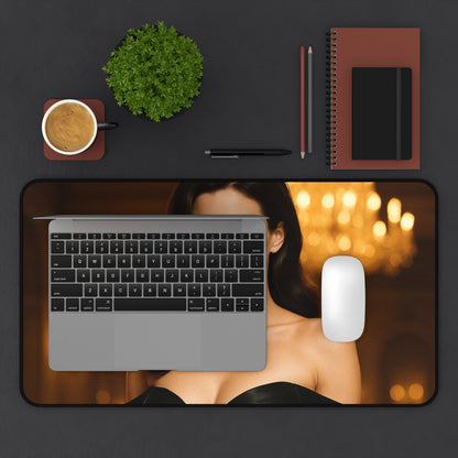 🖤 Sorceress in Scarlet – Fantasy Desk Mat | Gothic Glam Collection