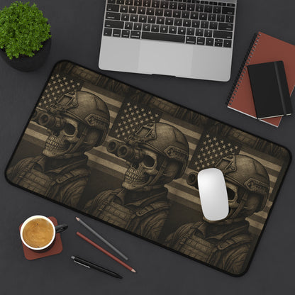 Silent Sentinel – Tactical Skull Desk Mat