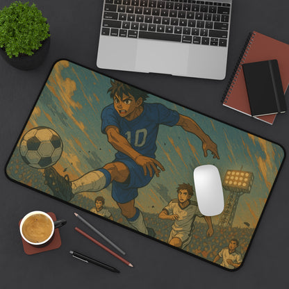 Soccer Themed Desk Mat, Perfect for Gamers, Sports Lovers, Home Office Essentials, Gifts for Coaches, Students