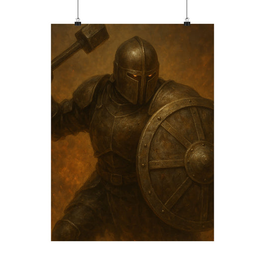 ⚔️ Knight Warrior Matte Vertical Poster – Power. Purpose. Presence.